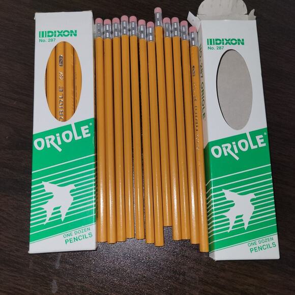 Dixon Pencils Oriole No. 287 - 2.5 F - 24 Total NEW NIB NOS 2-1/2 - Picture 10 of 11